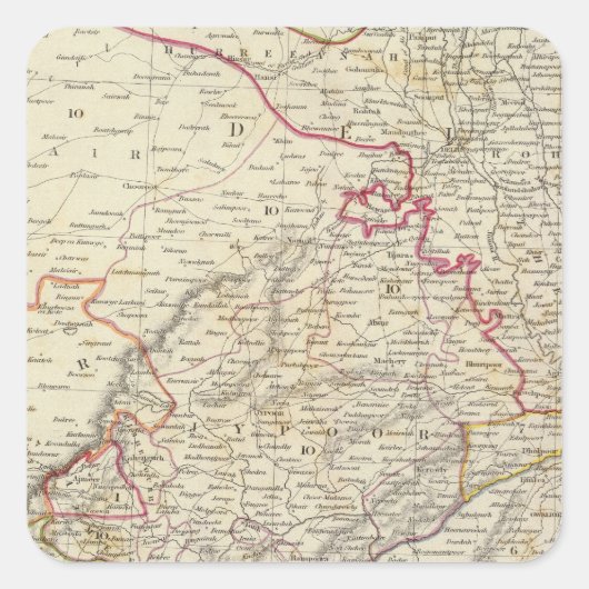 Sticker Carré Inde IX (Devant)