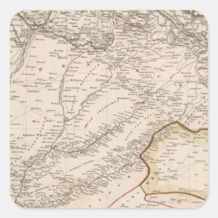 Sticker Carré Inde, Pakistan