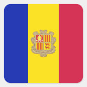 Sticker Carré Indicateur Andorre (Devant)