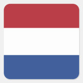 Sticker Carré Indicateur Pays-Bas (Devant)