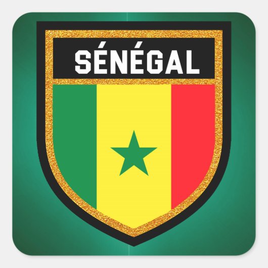 Sticker Carré Indicateur Sénégal (Devant)