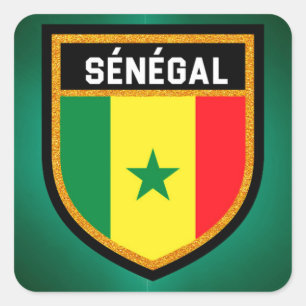 Sticker Carré Indicateur Sénégal