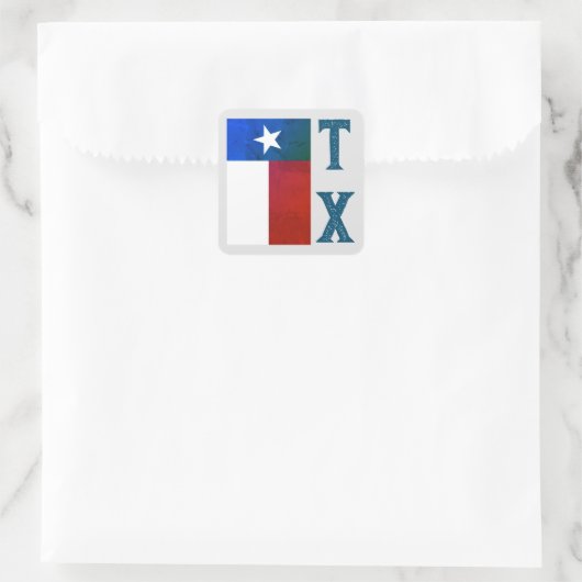 Sticker Carré Indicateur Texas (vertical) (Sac)
