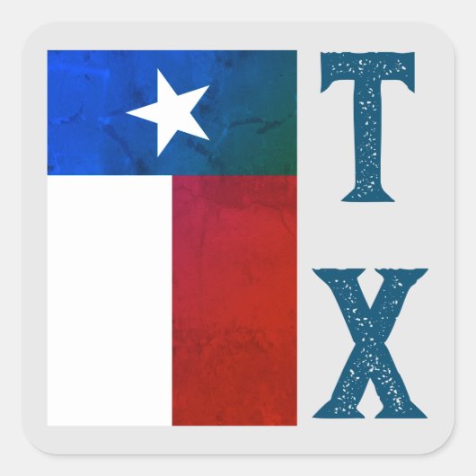 Sticker Carré Indicateur Texas (vertical) (Devant)
