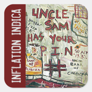 STICKER CARRÉ INDICE D'INFLATION