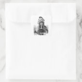 Sticker Carré Indien américain (Sac)
