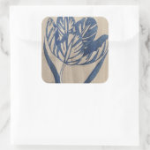 Sticker Carré Indigo Tulip (Sac)