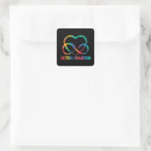 Sticker Carré Infinity Heart Love Sensibilisation sur l'autisme (Sac)