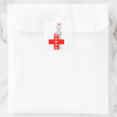 Sticker Carré Infirmière (Sac)