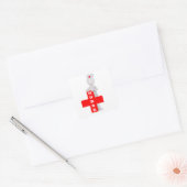 Sticker Carré Infirmière (Enveloppe)