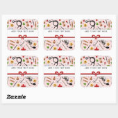 Sticker Carré Infirmière (Feuille)