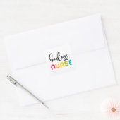 Sticker Carré Infirmière Badass (Enveloppe)