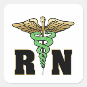 Sticker Carré Infirmière de RN