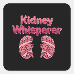 Sticker Carré Infirmière dialyse Rein Whisperer Nephrologie Tech