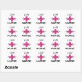 Sticker Carré Infirmière LVN (Feuille)