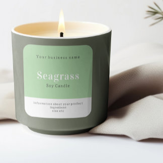 Sticker Carré Informations sur le produit personnalisé sur mesur