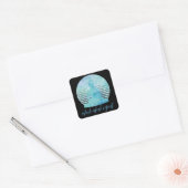 Sticker Carré Inhale Exhale Répéter bleu (Enveloppe)
