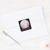 Sticker Carré Inhale Exhale Répéter rose (Enveloppe)