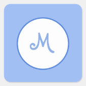 Sticker Carré Initiale personnalisable (Devant)