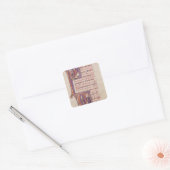 Sticker Carré Initiales historiques 'P' (Enveloppe)