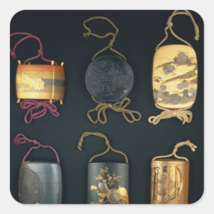 Sticker Carré Inro Coque, 19ème siècle