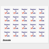 Sticker Carré Inscrivez-Vous Au Vote 2026 (Feuille)