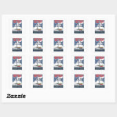 Sticker Carré Inscrivez-vous maintenant ! Garde côtière américai (Feuille)