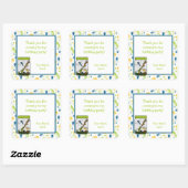 Sticker Carré Insects Bocal Jar fête d'anniversaire Favoriser le (Feuille)