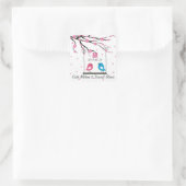 Sticker Carré Inséparables Sakura Mariage double bonheur (Sac)