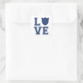 Sticker Carré Insigne de policier - L O V E (Sac)