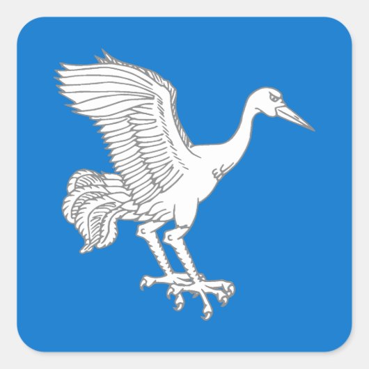 Sticker Carré Insigne de populace de conservation des sentinelle (Devant)