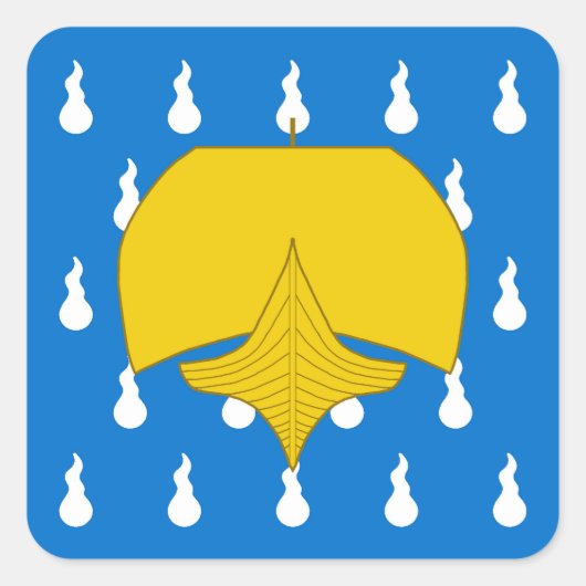 Sticker Carré Insigne de populace de tempête SCA (Devant)