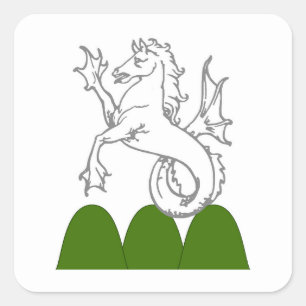 Sticker Carré Insigne de population libre de la montagne SCA