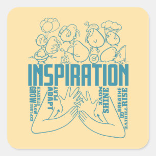 Sticker Carré Inspiration - Conception ASL
