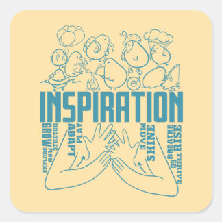 Sticker Carré Inspiration - Conception ASL