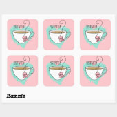 Sticker Carré Inspiration de l'esprit du meilleur positif (Feuille)