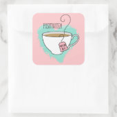 Sticker Carré Inspiration de l'esprit du meilleur positif (Sac)