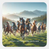 Sticker Carré Inspiration motivationnelle (Devant)