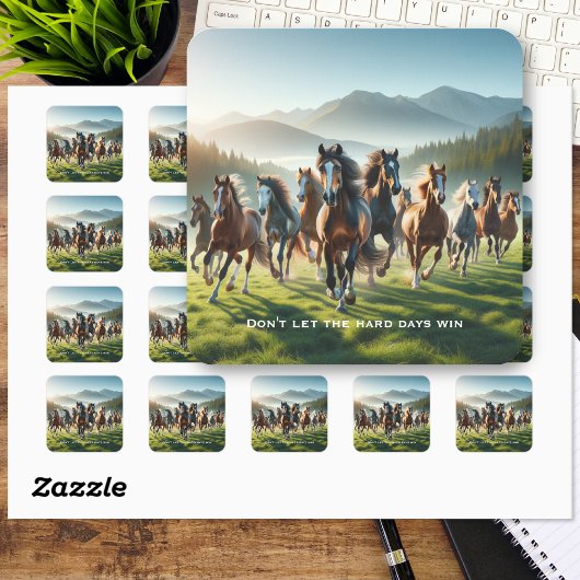 Sticker Carré Inspiration motivationnelle