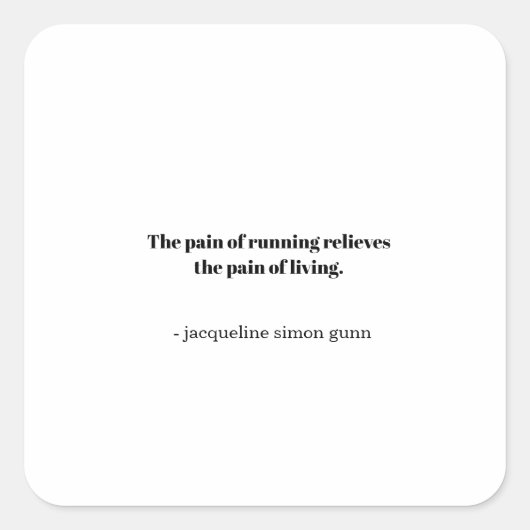 Sticker Carré Inspiration runners  (Devant)