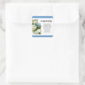 Sticker Carré Inspirationnel Il M'A Fait Digne (Sac)