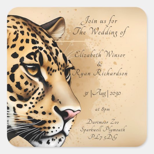 Sticker Carré Inspiré par la nature (Devant)