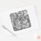 Sticker Carré Inspirée par la flore ethnique (Enveloppe)