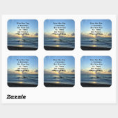 STICKER CARRÉ INSPIRING MATTHEW 19:26 PHOTO SCRIPTURE (Feuille)