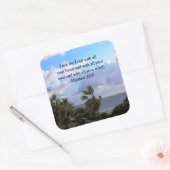 STICKER CARRÉ INSPIRING MATTHEW 22:37 SCRIPTURE VERSE (Enveloppe)