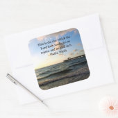 STICKER CARRÉ INSPIRING PSALM 118:24 VERSE (Enveloppe)