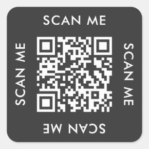 Sticker Carré instagram business modern Scan me qr code