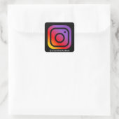 Sticker Carré instagram entreprise médias sociaux simple moderne (Sac)