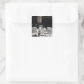 Sticker Carré Installation exposée du module japonais d'expérime (Sac)