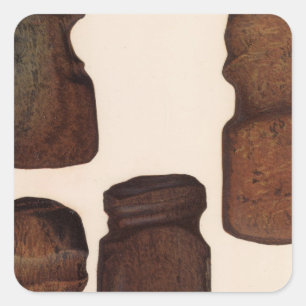 Sticker Carré Instruments de pierre XVIII, Nouveau-Mexique